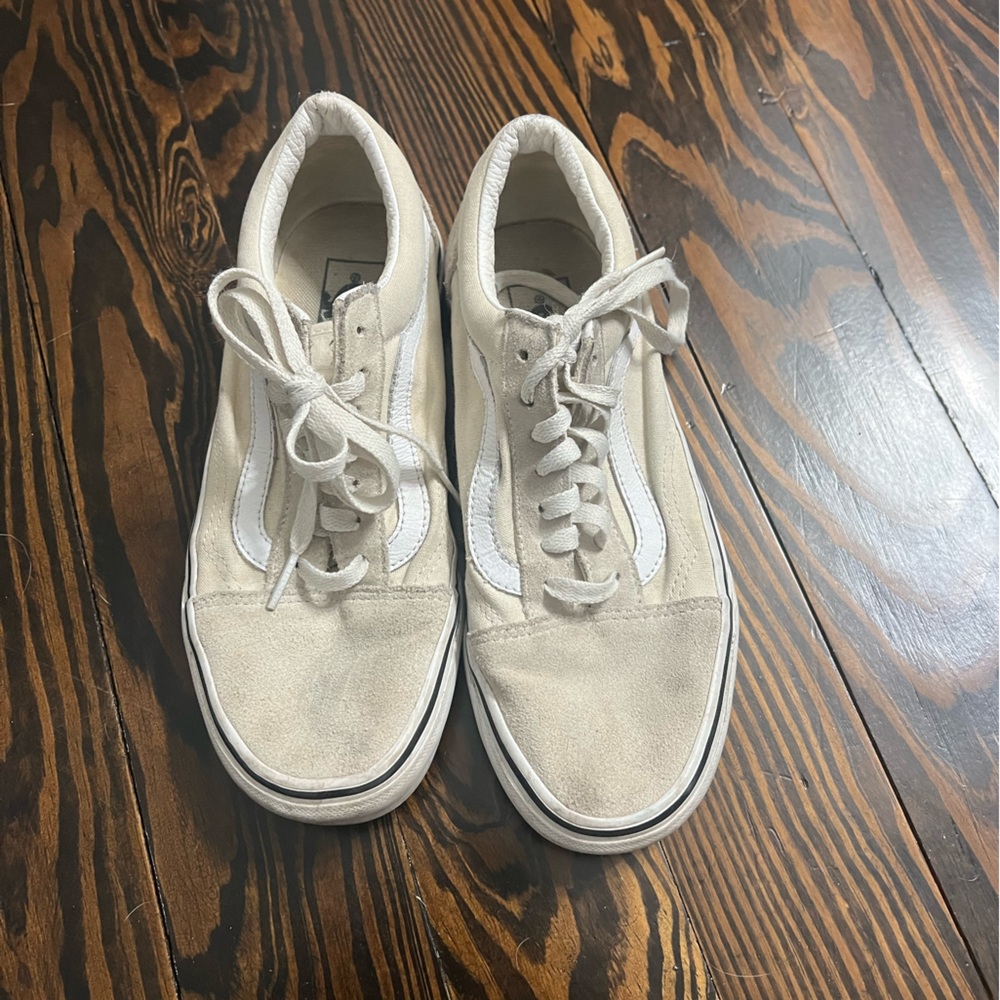 Cream vans size 7